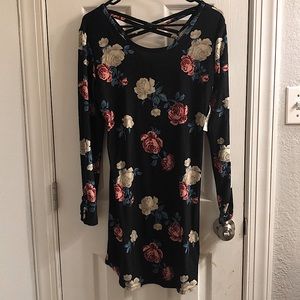 Floral long sleeve dress